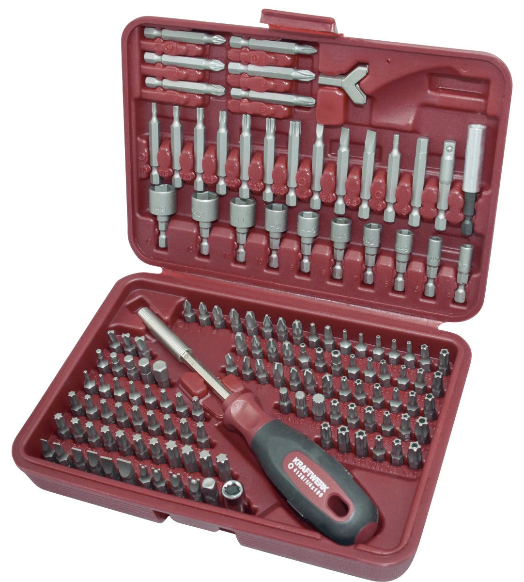 KRAFTWERK Universal Bit-Set 138-teilig | Profi Werkzeugkoffer 1/4"