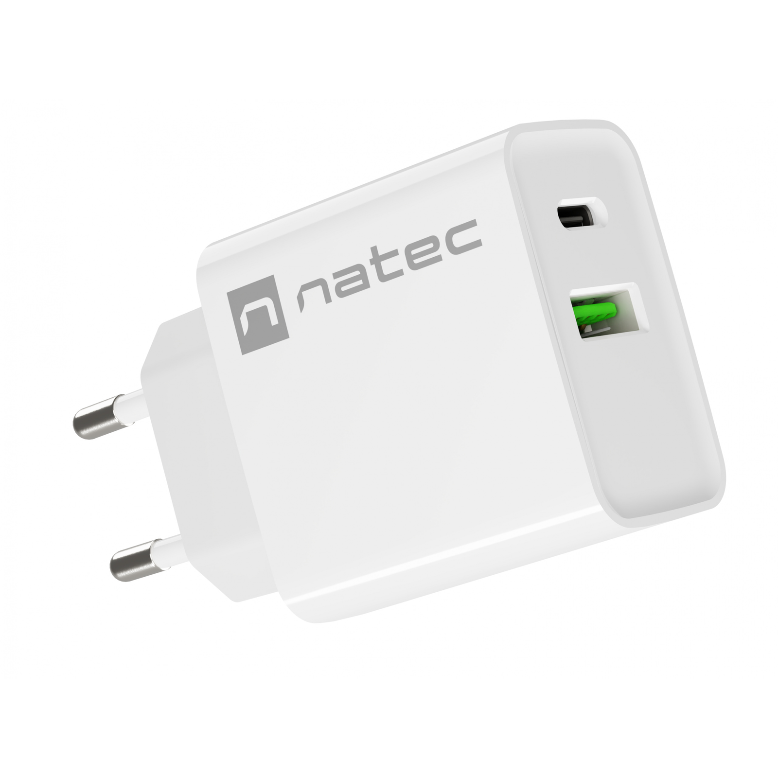 Natec Ribera USB-C Schnellladegerät – 20 W | Power Delivery 3.0 | Quick Charge 3.0)