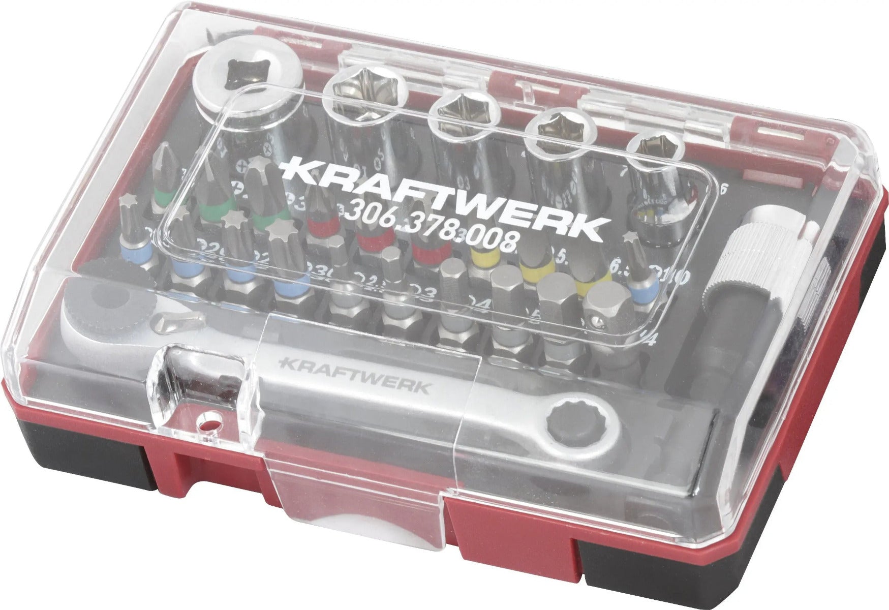 Bit-Box mit Mini-Ratschenschlüssel 1/4" S2 – 27-teilig | KRAFTWERK PRO LINE