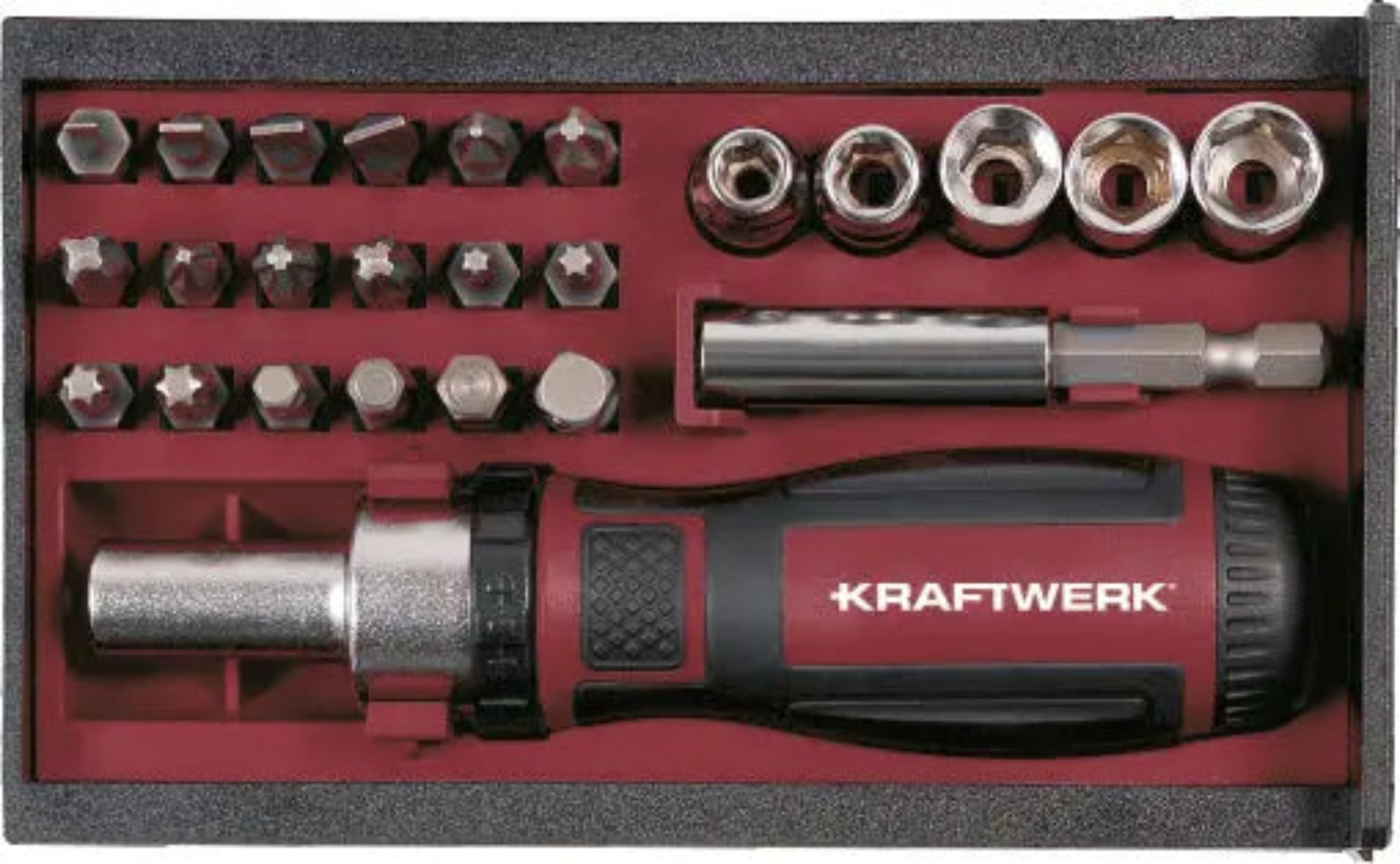ratschen-schraubendreher bit box 1/4", 25-tlg.