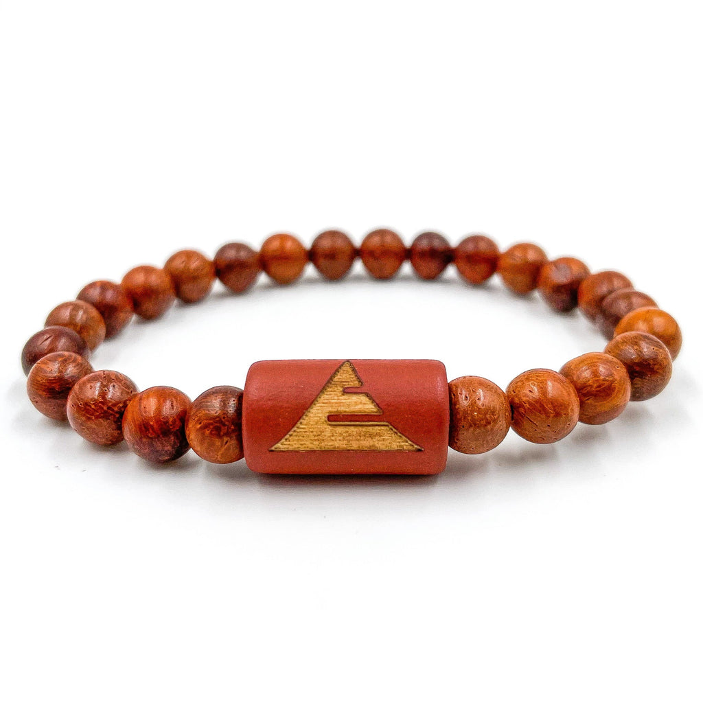 Solid - Red Rosewood Mala Beaded Bracelet