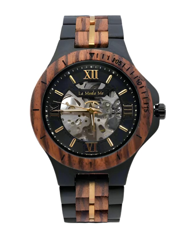 LIGNUM Notterdam Automatic – Automatikuhr aus Zebranoholz